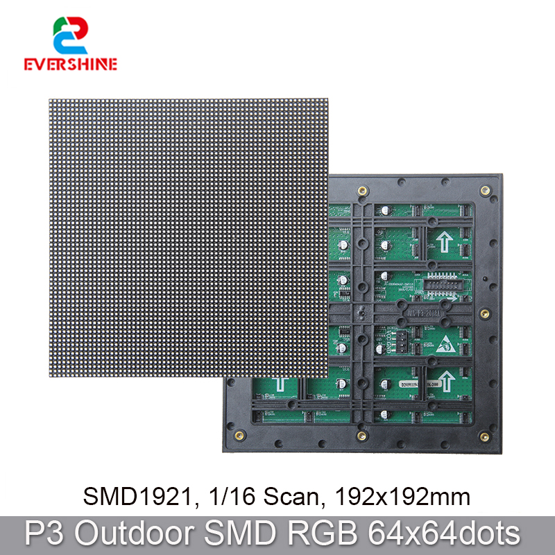 ȭ SMD1415 P3 64x64 Ʈ ߿ RGB Ǯ ÷ 192x192mm..